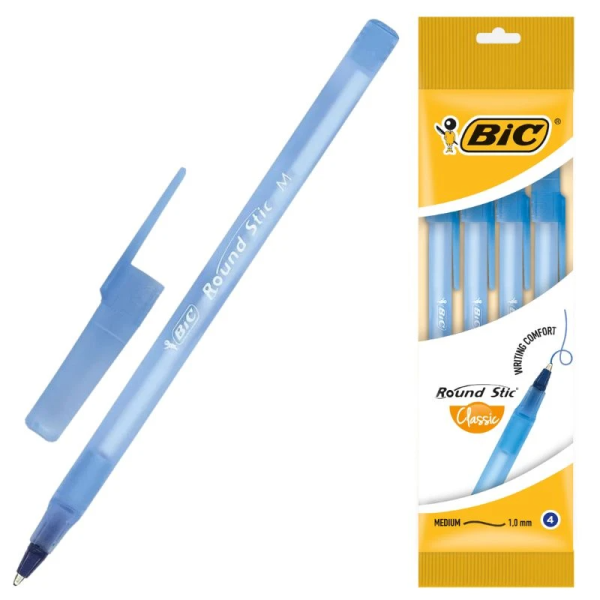 Ручка кулькова &quot;BIC&quot; Round Stic bc944176 Синій (3086123466128)(SC)