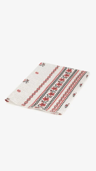 Купити Рушник кухонний лляний "Маки" SD15732 75 х 35 см Червоний Артикул: 2800000100827 Фото №1
