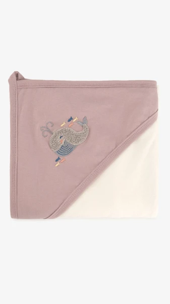 Купити Рушник Unisex з кутком для малюка Ramel 319 80 х 90 см Фіолетовий Артикул: 2000999332203 Фото №3