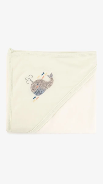 Купити Рушник Unisex з кутком для малюка Ramel 319 80 х 90 см М'ятний Артикул: 2000999332173 Фото №3