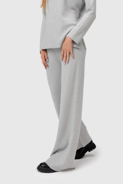Брюки палаццо однотонные женские Park karon 10337-K CRS XL/2XL Серый (2000989847076D)