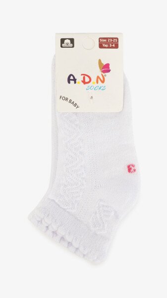 Купить Носки для девочки ADN Kids 1307 80-92 см Белый Артикул: 2000999220432 Фото №4