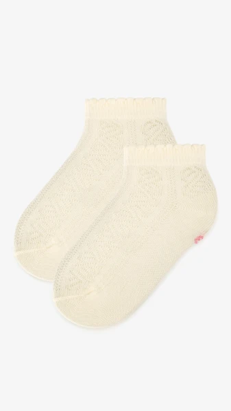 Купити Шкарпетки для дівчинки ADN Kids 1307 80-92 см Молочний Артикул: 2000999220463 Фото №3