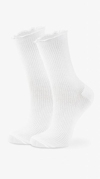 Шкарпетки для дівчинки Premier Socks Рубчик 18-20 Білий