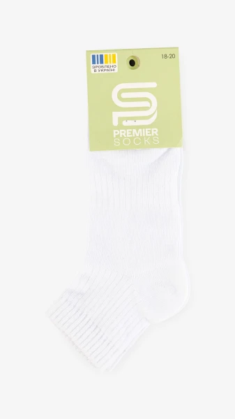 Купить Носки для мальчика Premier Socks СР/рубчик 20-22 Белый Артикул: 4820203375349 Фото №3