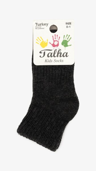 Купити Шкарпетки для хлопчика Talha 519 50-80 см Темно-сірий Артикул: 2000999445224 Фото №4