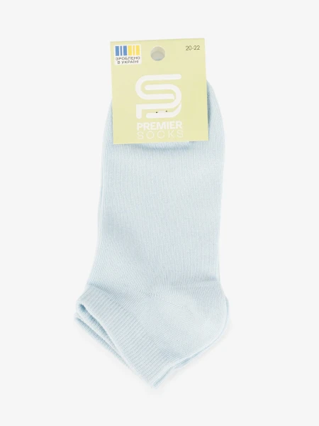 Купити Шкарпетки короткі для дівчинки PremierSocks 16Д-3 18-20 Світло-блакитний Артикул: 4820203397013 Фото №3