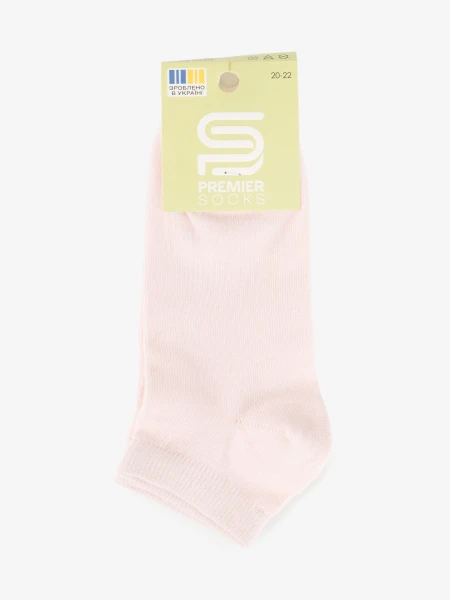 Купити Шкарпетки короткі для дівчинки PremierSocks 16Д-3 20-22 Світло-рожевий Артикул: 4820203396979 Фото №3