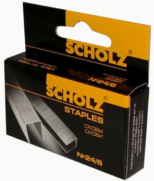 Скоби SCHOLZ 4721 №24/6 1000 шт (8591662472103)(SC)