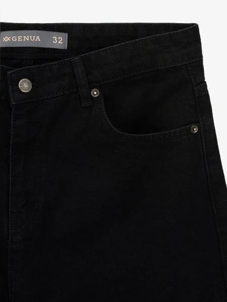 Купить Шорты однотонные мужские GENUA G01224-0013 30 Черный Артикул: 2000999626739 Фото №2