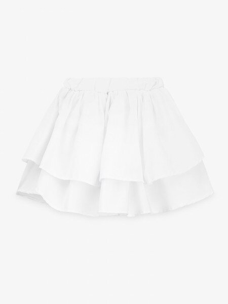 Купить Юбка однотонная для девочки Aura Style 5016 128 см Белый Артикул: 2000999566776 Фото №1