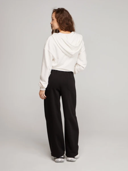 Купить Спортивные штаны Baggy однотонные женские GENUA 601 S Черный Артикул: 2000991054271 Фото №4