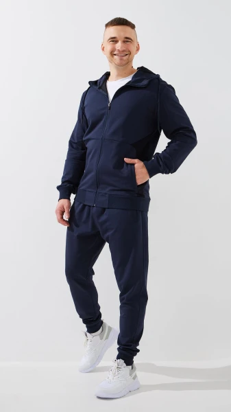 Купить Спортивный костюм мужской GENUA G01208-0001 S Синий Артикул: 2000999469411 Фото №1