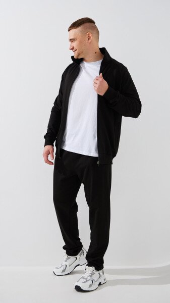 Купить Спортивный костюм мужской GENUA G01208-0003 S Черный Артикул: 2000999419164 Фото №2