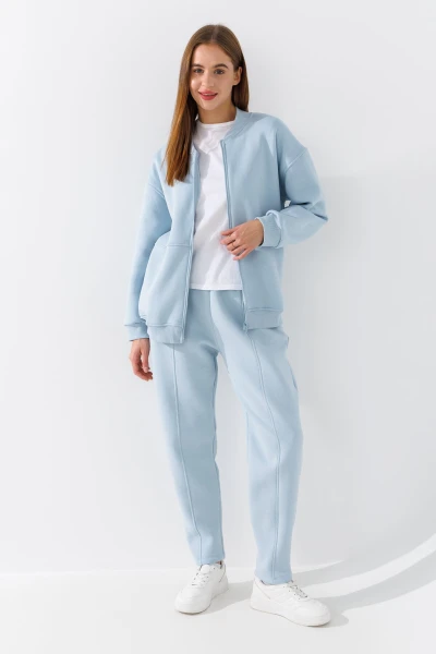 Купити Спортивні штани Baggy жіночі Crep 1905-K XS Блакитний Артикул: 2000990775788 Фото №1