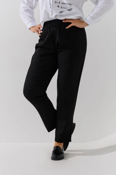 Купить Брюки зауженные однотонные женские SL 29 50 Черный Артикул: 2000990997203 Фото №2