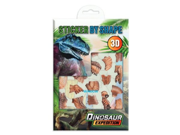 Купить Стикербук по формам "Dino 1" Динозаур Экспедишн 961031 Разноцветный Артикул: 8715427128313 Фото №1