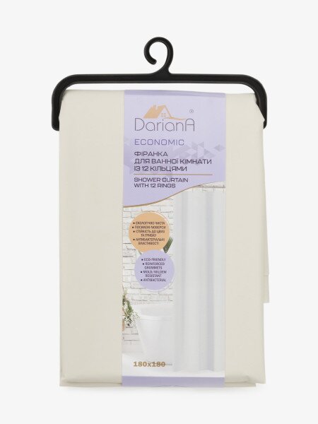 Купить Шторка для душа Dariana PEVA 1000010121 180х180 см Серый Артикул: 5907057906932 Фото №4