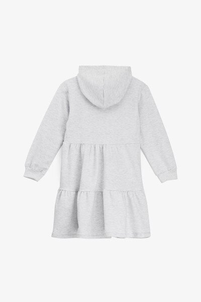 Купить Платье однотонное для девочки Aura Style 728-1 122 см Серый Артикул: 2000990944634 Фото №4