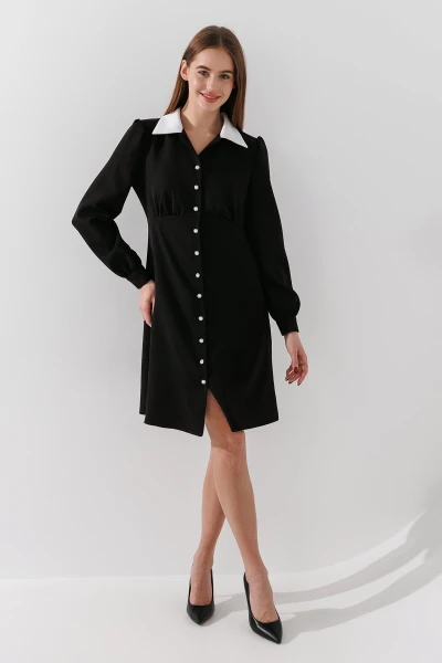 Платье однотонное женское LAWA WTC02419 XS Черный