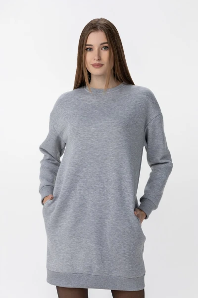 Платье однотонное женское LAWA CTM WBC02333 XS Серый