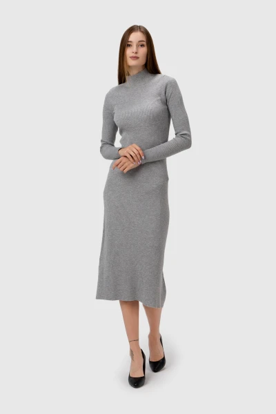 Платье однотонное женское Park karon 10263 CRS XL/2XL Серый (2000989847182D)