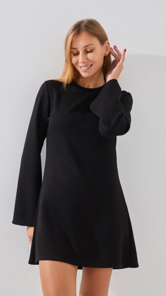 Купить Платье однотонное женское LAWA WTC02417 XS Черный Артикул: 2888000019097 Фото №2