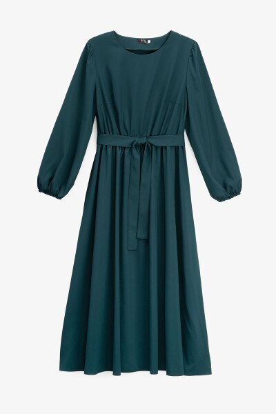 Платье однотонное женское On me 2513-1 3XL Зеленый