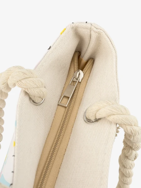 Купить Сумка пляжная для девочки B914-2 Бело-розовый Артикул: 2000999574139 Фото №4