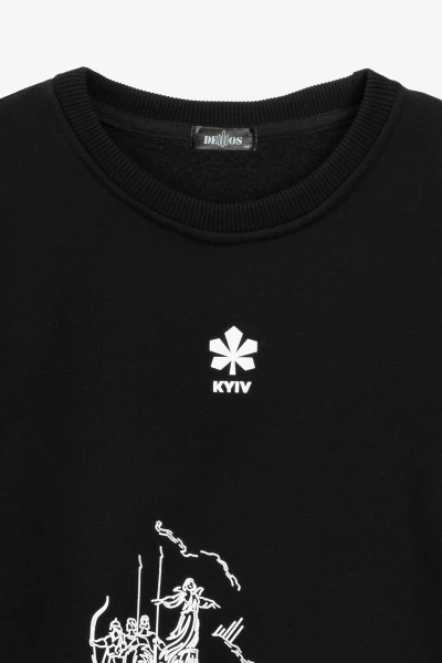 Купити Світшот дитячий з принтом FLK01KYIV 122 см Чорний Артикул: 2000990872074 Фото №2