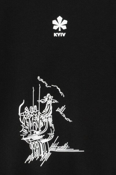 Купить Свитшот детский с принтом FLK01KYIV 122 см Черный Артикул: 2000990872074 Фото №3