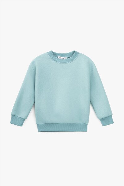Свитшот однотонный детский First Kids 3565 128 см Петроль