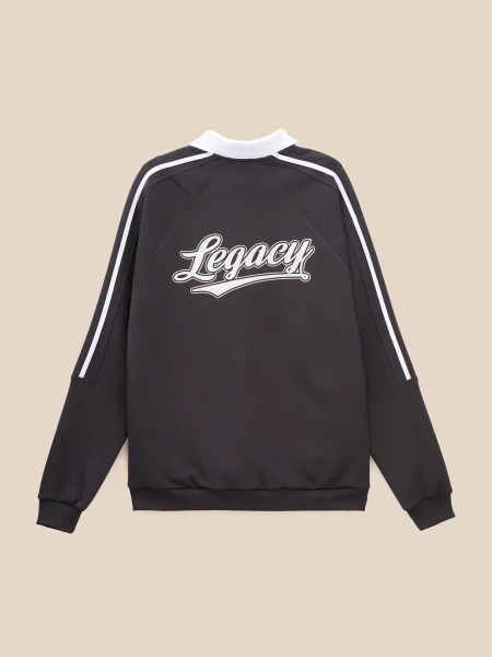 Купить Свитшот с принтом мужской LAWA P-MB02368 S Графитовый Артикул: 2000999612039 Фото №4
