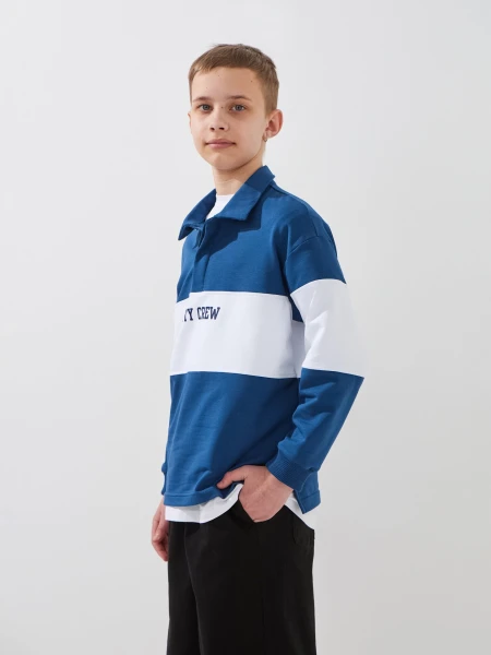 Купити Світшот з принтом для хлопчика LAWA P-BB02344 146 см Індіго Артикул: 2000999578427 Фото №3