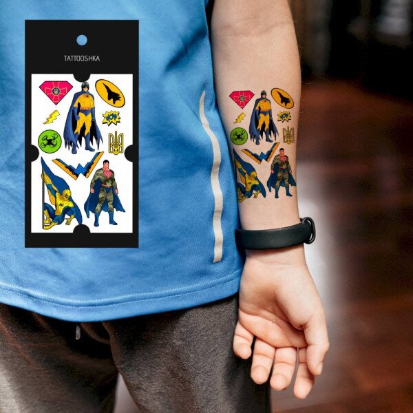 Купить Тату Tattooshka "Супергерои мини" L-60 (4825800010167) Артикул: 4825800010167 Фото №2