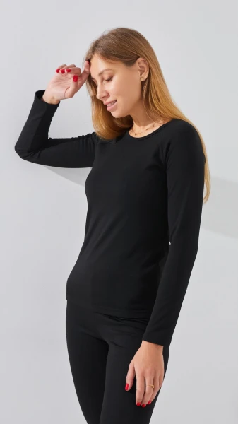 Купити Термоджемпер жіночий OZKAN 23612 XL Чорний Артикул: 2000902899441 Фото №3
