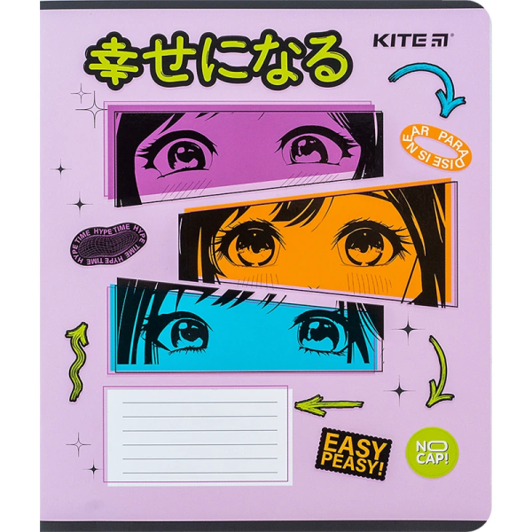Зошит учнівський &quot;Kite Anime&quot; Kite K24-232-1 12 арк. (4063276212894)(SC)
