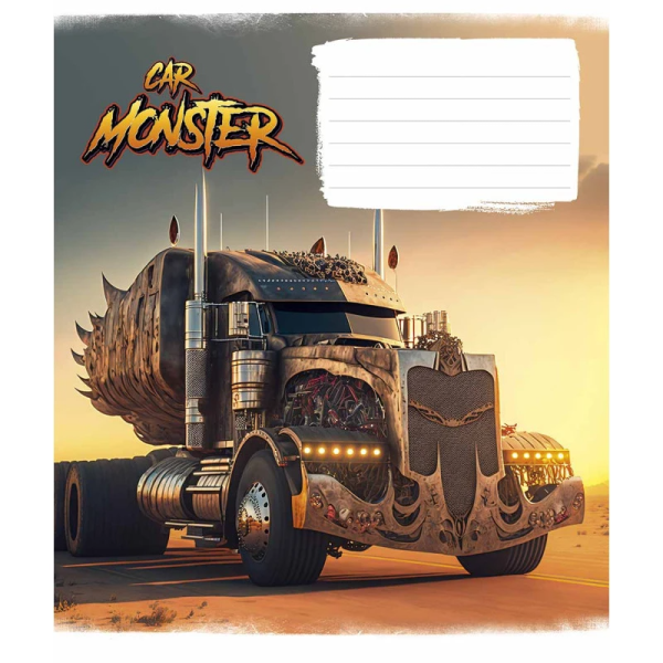 Зошит учнівський &quot;Monster cars&quot; Школярик 012-3243C 12 арк. (482000647045603243)(SC)