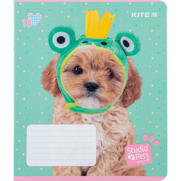 Зошит учнівський &quot;Studio Pets&quot; Kite SP24-236 18 арк. (4063276212375)(SC)