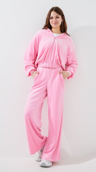 Купить Толстовка однотонная женская LAWA K-WBC02303 XS Розовый Артикул: 2000999447549 Фото №2