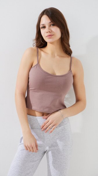 Купить Топ однотонный женский LAWA WBC02381 XS Мокко Артикул: 2000999483875 Фото №1