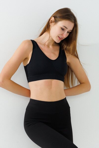 Топ спортивный 3005-3 M/L Черный