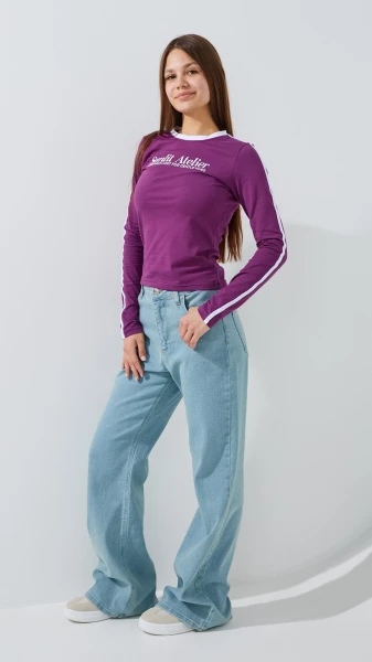 Купити Лонгслів жіночий Sunlite Atelier LAWA P-WB02407 XS Сливовий Артикул: 2000999564185 Фото №4