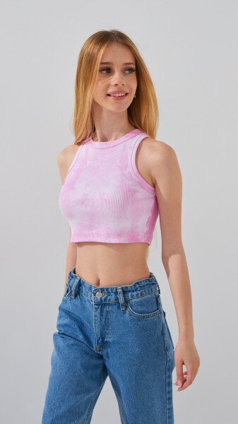 Купити Топ з візерунком для дівчинки LAWA GBC02406 152 см Рожевий Артикул: 2000999240867 Фото №3
