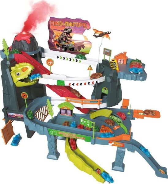 Купить Игровой набор ZIPP Toys Dino автотрек-вулкан электрический 5505A Разноцветный Артикул: 4820242924676 Фото №1