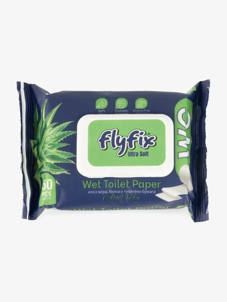 Купить Туалетные влажные салфетки FlyFix 10737 50 шт Артикул: 8699415410737 Фото №1