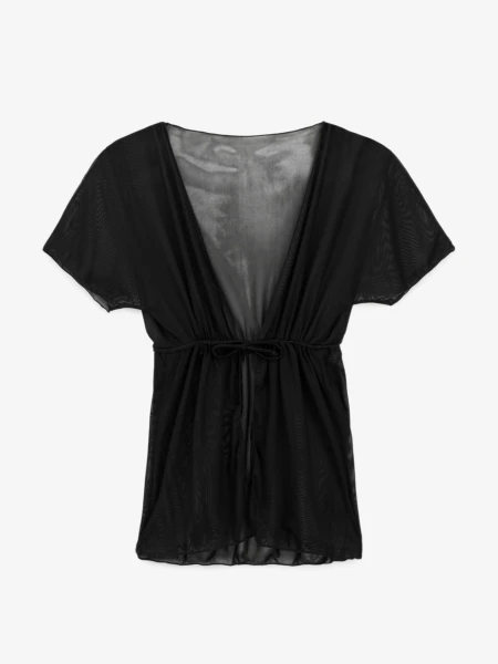 Купить Туника пляжная для девочки GENUA W629 146 см Черный Артикул: 2000999572951 Фото №1