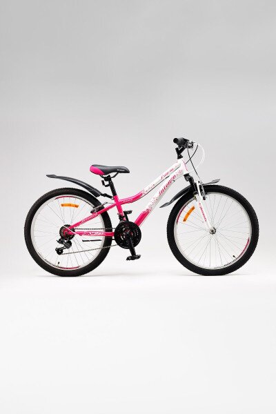 Купить Велосипед SPELLI PRINCESS V-brake 24» Бело-розовый Артикул: 2000904043415 Фото №2