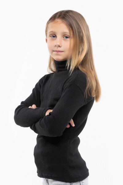 Купить Водолазка однотонная Happy Kids 58 110 см Черный (2000989741541W) Артикул: 2000989741541 Фото №3