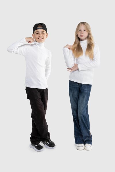 Водолазка однотонна Happy Kids 912 134 см Білий (2000989741961W)
